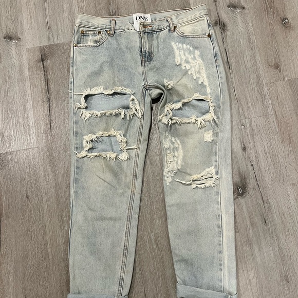 One teaspoon awesome baggies in light wash - Picture 3 of 4